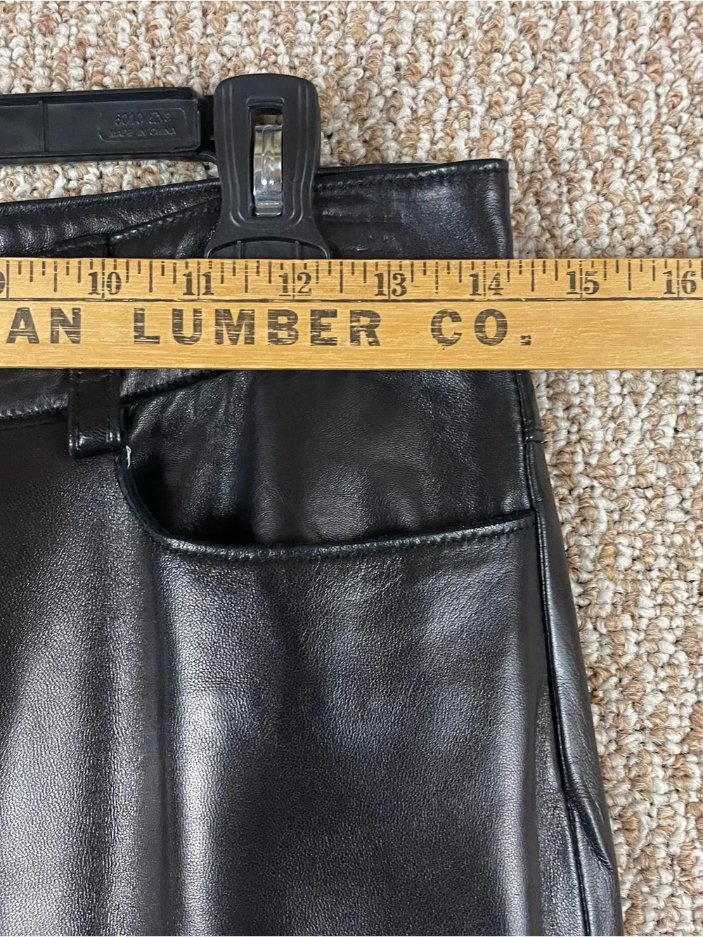 VTG Banana Republic Liquid Leather Pants Size 2 (28x28) Goth Emo Rave Black F95